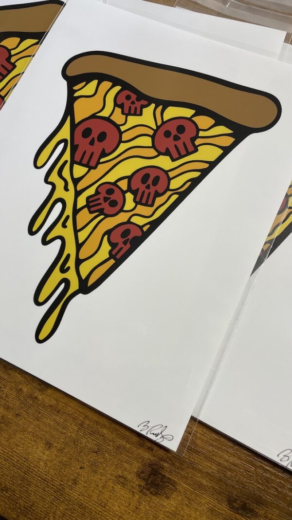 Skull Pizza print