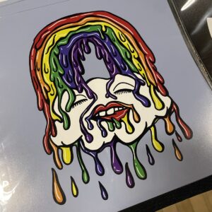 Rainbow Shower print