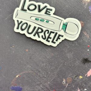 Love Yourself vibrator sticker